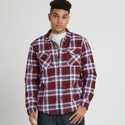 LRG Faction Sherpa Lined Flannel>Men Outerwear