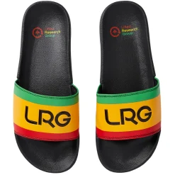 LRG Rasta Stripe Slide Sandals>Men Slides